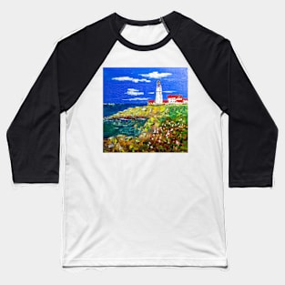 Lighthouse. Portland Head Baseball T-Shirt